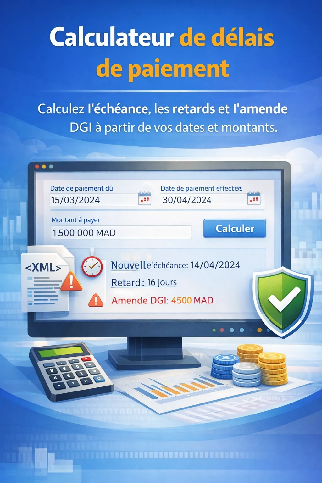 Calculateur de délais de paiement